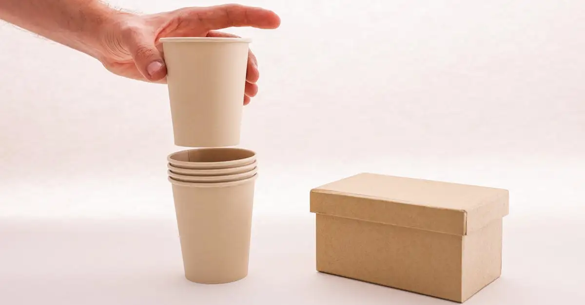 Nachhaltige trinkbecher
